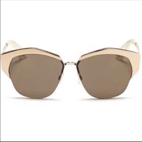 Dior Mirrored Metal Cat Eye Sunglasses - Picture 3 of 4